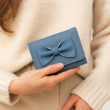 Bow Designed Artificial Leather Wallet For Girls(4 card slots)