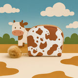 Cow Print Wallet for Women (4 card slot)