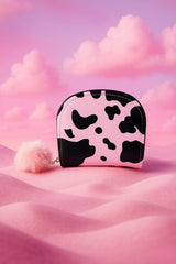 Cow Print Wallet for Women (4 card slot)