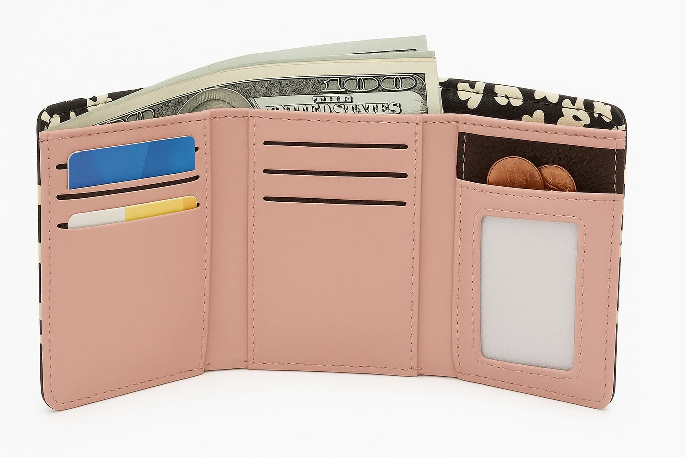 Women Genuine Leather Wallet (6 card slot)