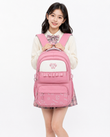 Korean Style School Backpack for Girls – Cute Waterproof College Bag with Large Capacity & Multiple Compartments