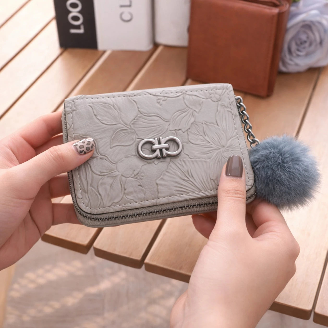 Women Trendy Artificial Leather Wallet (6 slots)