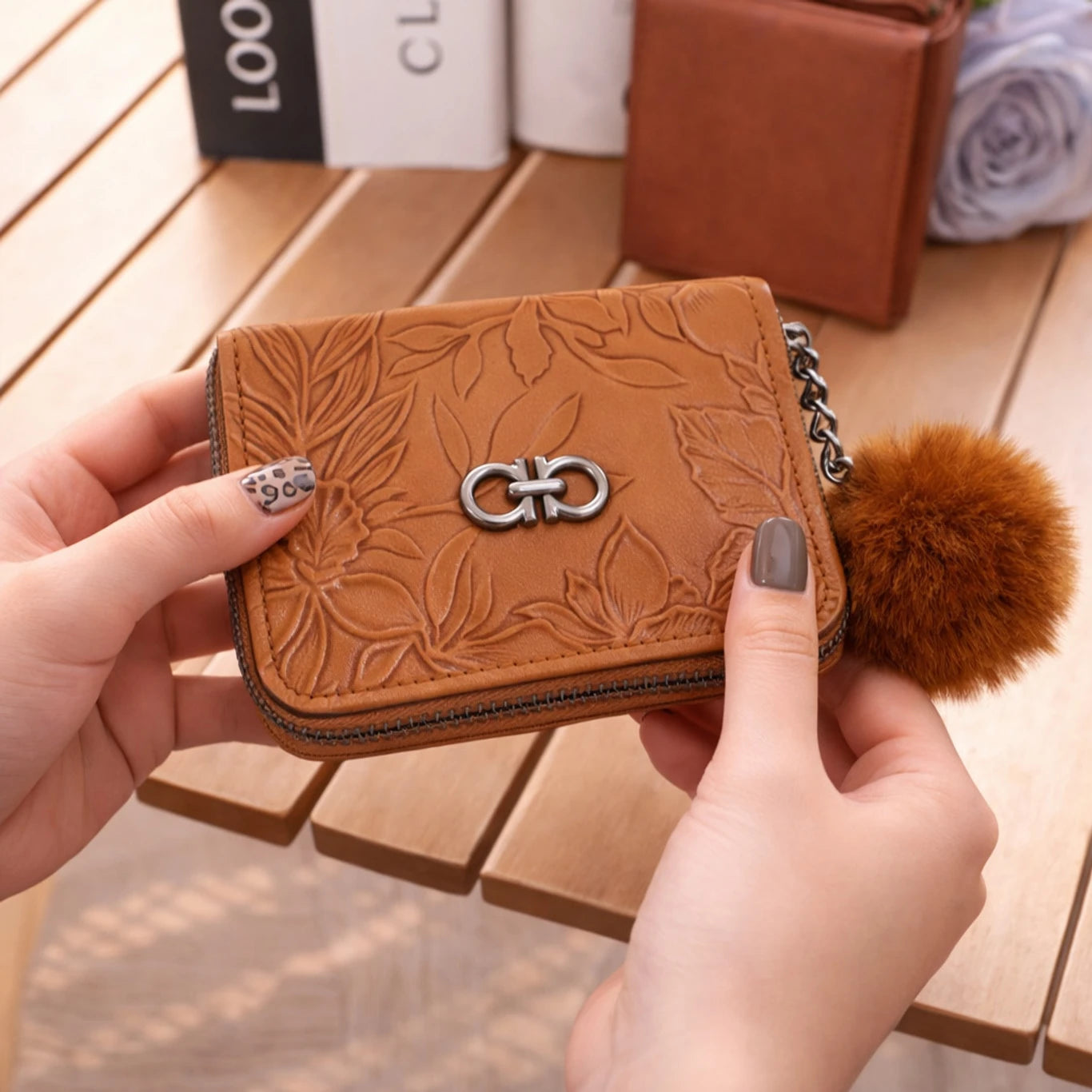 Women Trendy Artificial Leather Wallet (6 slots)